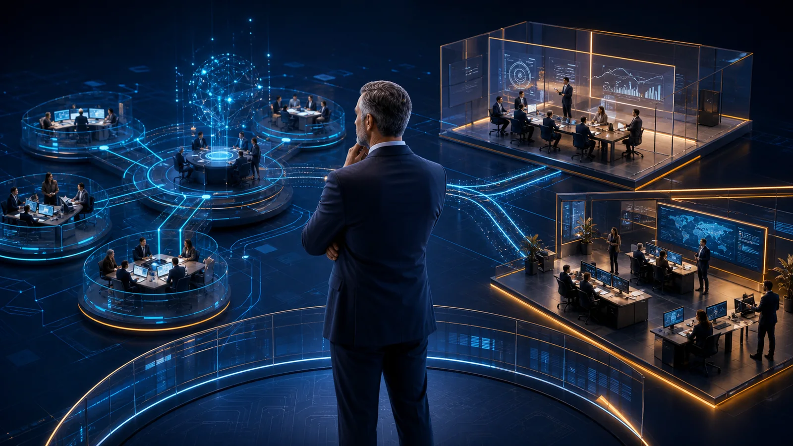 A cybersecurity leader evaluates three distinct operating models: federated coordination, independent governance and direct execution.
